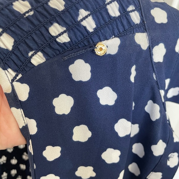 Kate Spade California Dreaming Cloud Dot Midi Dress Blue White Womens 6 - Picture 9 of 11